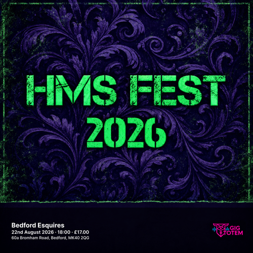 HMS Festival 2026 at Esquires on 22 August 2026 gig poster