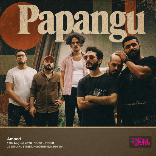 Papangu at Amped on 17 August 2026 gig poster