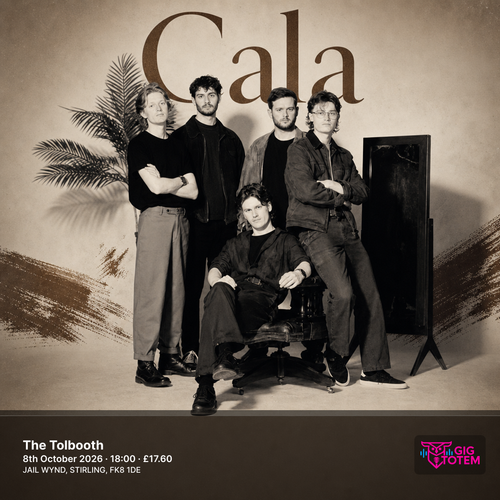 Cala at The Tolbooth on 8 October 2026 gig poster