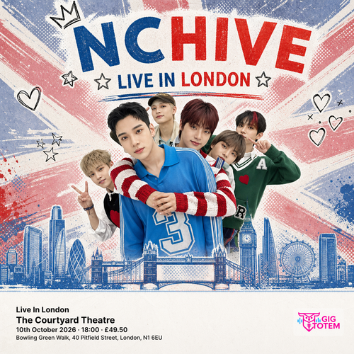 NCHIVE Live In London NCHIVE at The Courtyard Theatre on 10 October 2026 gig poster