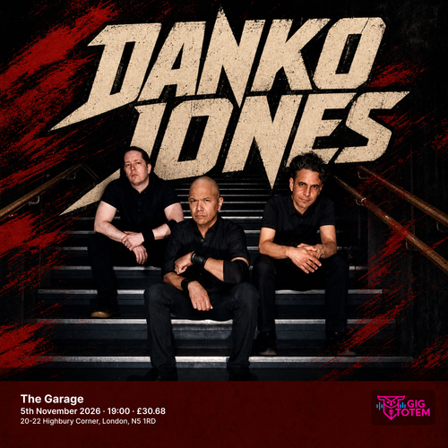 Danko Jones Los Pepes at The Garage on 5 November 2026 gig poster