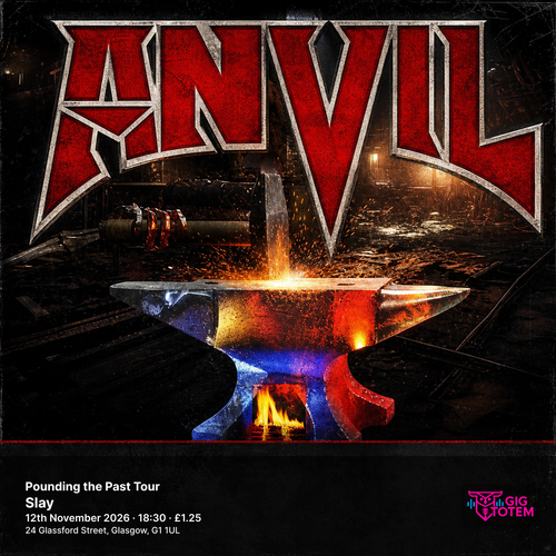 Anvil - Pounding the Past Tour Anvil at Slay on 12 November 2026 gig poster
