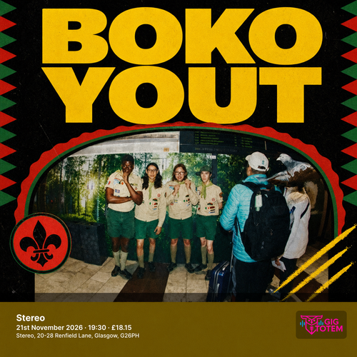 Boko Yout at Stereo on 21 November 2026 gig poster