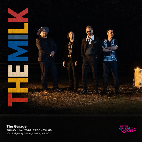 The Milk Beach for Tiger at The Garage on 30 October 2026 gig poster