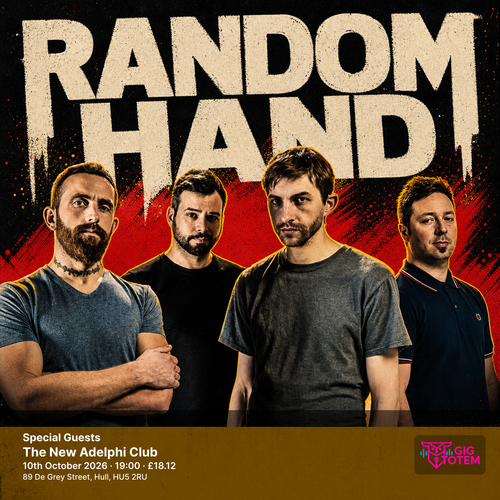 Random Hand + Special Guests Random Hand, Sleuth Gang at The New Adelphi Club on 10 October 2026 gig poster
