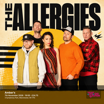 The Allergies at Amber's on 7 November 2026 gig poster