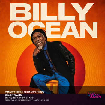 Billy Ocean with very special guest Marti Pellow Billy Ocean, Marti Pellow at Cardiff Castle on 9 July 2026 gig poster