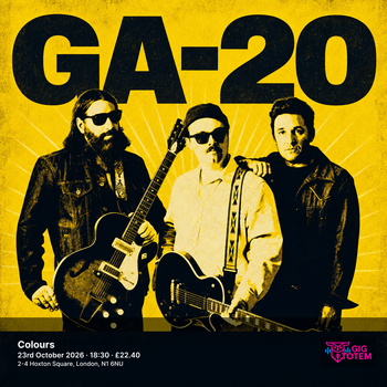 GA-20 at Colours on 23 October 2026 gig poster