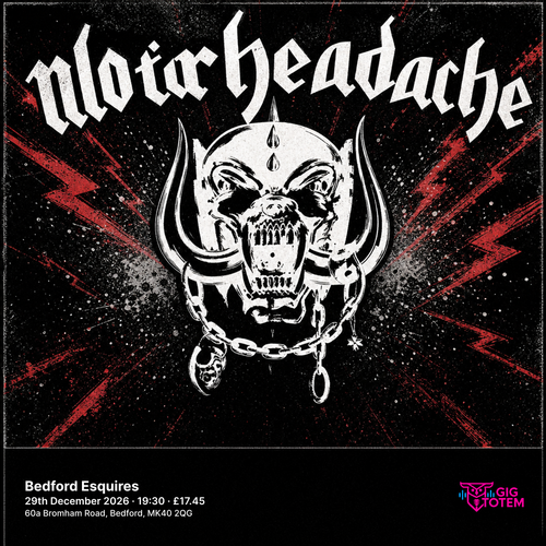 Motorheadache at Esquires on 29 December 2026 gig poster