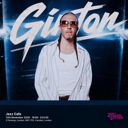 Ginton at Jazz Cafe on 12 November 2026 gig poster