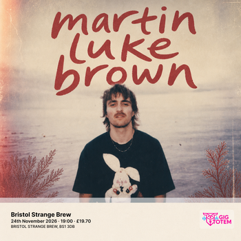 Martin Luke Brown at Strange Brew on 24 November 2026 gig poster