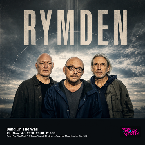 Rymden at Band On The Wall on 19 November 2026 gig poster