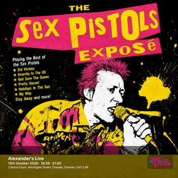 Sex Pistols Expose at Alexander's Live on 15 October 2026 gig poster