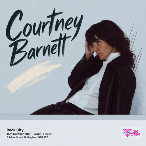 Courtney Barnett at Rock City on 16 October 2026 gig poster