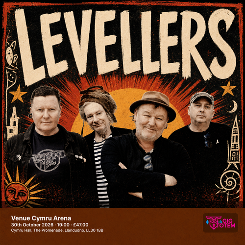 Levellers Ned's Atomic Dustbin at Venue Cymru on 30 October 2026 gig poster
