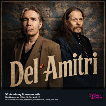 Del Amitri at O2 Academy Bournemouth on 21 November 2026 gig poster
