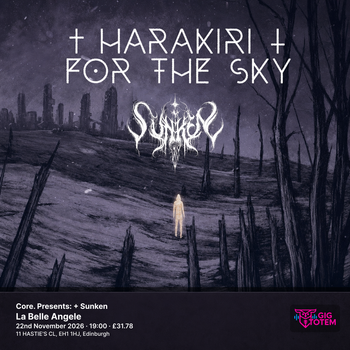 Core. Presents: Harakiri For The Sky + Sunken Sunken, Harakiri for the Sky at La Belle Angele on 22 November 2026 gig poster