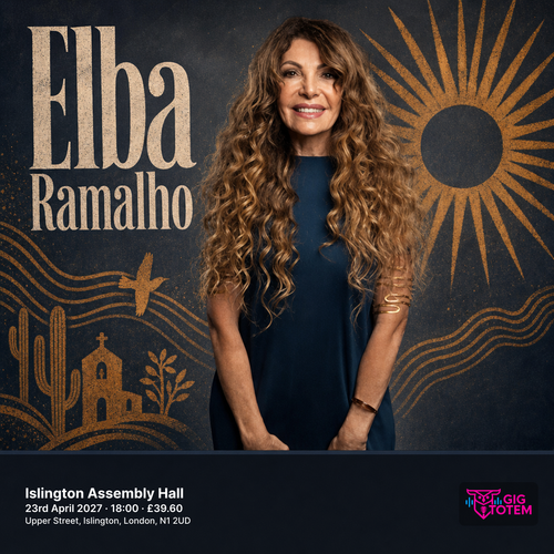 Elba Ramalho at Islington Assembly Hall on 23 April 2027 gig poster
