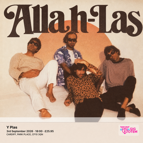 Allah-Las at Y Plas on 3 September 2026 gig poster