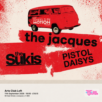 Wheels In Motion Tour at ARTS CLUB on 11 September 2026 gig poster