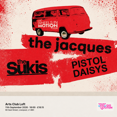 Wheels In Motion Tour at ARTS CLUB on 11 September 2026 gig poster