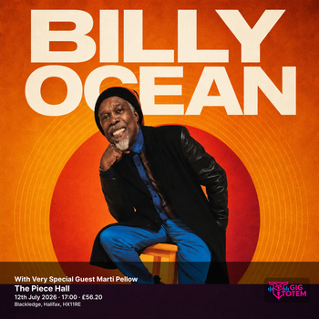 Billy Ocean With Very Special Guest Marti Pellow Billy Ocean, Marti Pellow at The Piece Hall on 12 July 2026 gig poster