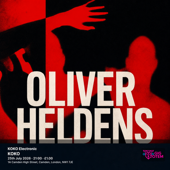 KOKO Electronic: Oliver Heldens Oliver Heldens at KOKO on 25 July 2026 gig poster