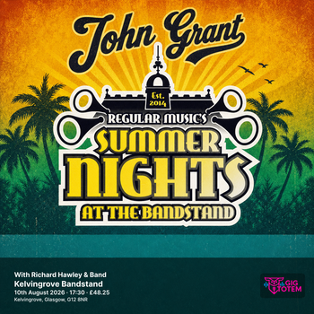 John Grant With Richard Hawley & Band JOHN GRANT, Richard Hawley at Kelvingrove Bandstand on 10 August 2026 gig poster