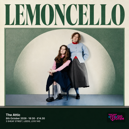 Lemoncello at The Attic on 8 October 2026 gig poster