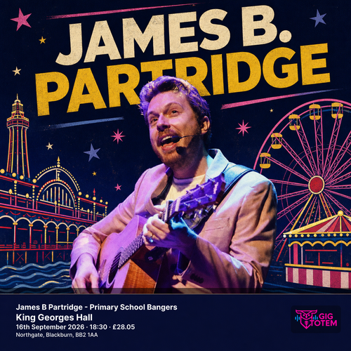 James B Partridge - Primary School Bangers James B. Partridge at King Georges Hall on 16 September 2026 gig poster
