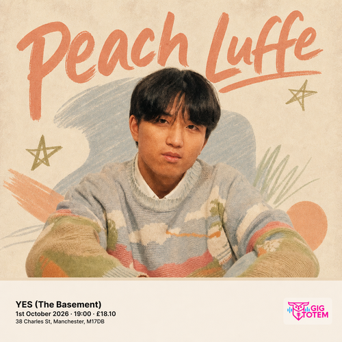Peach Luffe at YES (The Basement) on 1 October 2026 gig poster