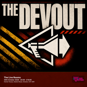 The Devout at The Live Rooms on 30 October 2026 gig poster