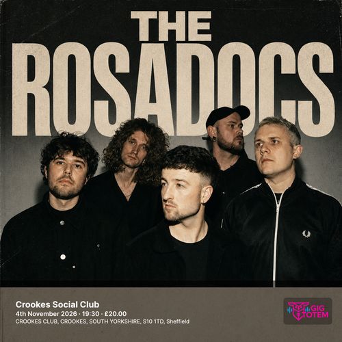 The Rosadocs at Crookes Social Club on 4 November 2026 gig poster