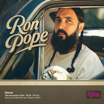 Ron Pope at Stereo on 19 November 2026 gig poster