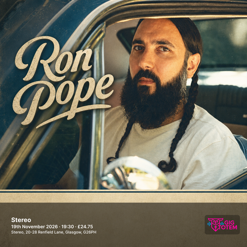 Ron Pope at Stereo on 19 November 2026 gig poster