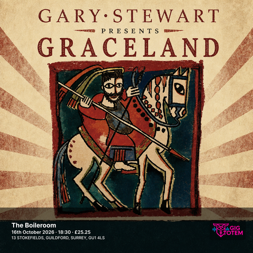 Gary Stewart presents GRACELAND at The Boileroom on 16 October 2026 gig poster