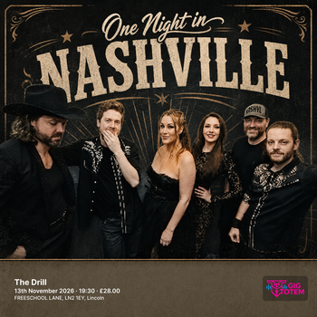 One Night In Nashville at The Drill on 13 November 2026 gig poster