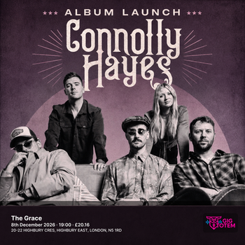 Connolly Hayes at The Grace on 8 December 2026 gig poster