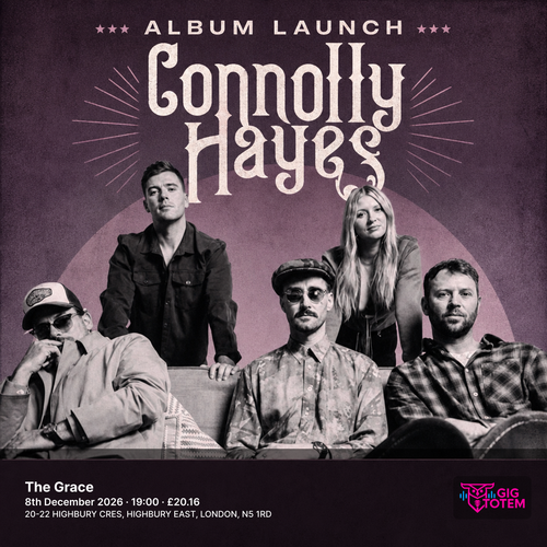 Connolly Hayes at The Grace on 8 December 2026 gig poster