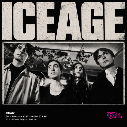 Iceage at Chalk on 25 February 2027 gig poster