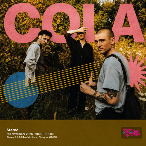 Cola at Stereo on 5 November 2026 gig poster