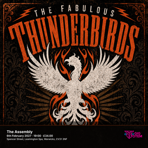 the fabulous thunderbirds Kim Wilson at The Assembly on 6 February 2027 gig poster