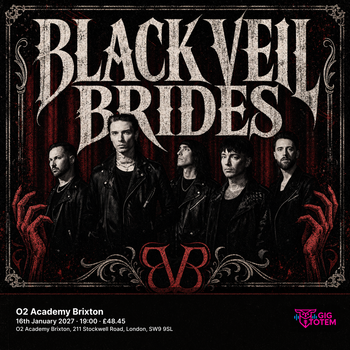 Black Veil Brides at O2 Academy Brixton on 16 January 2027 gig poster