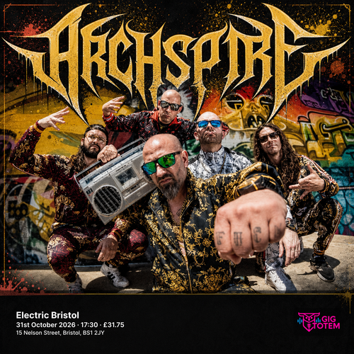 Archspire Crown Magnetar at Electric Bristol on 31 October 2026 gig poster