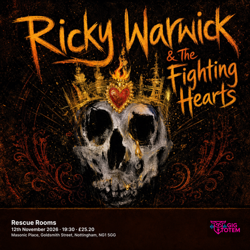 Ricky Warwick & The Fighting Hearts at Rescue Rooms on 12 November 2026 gig poster