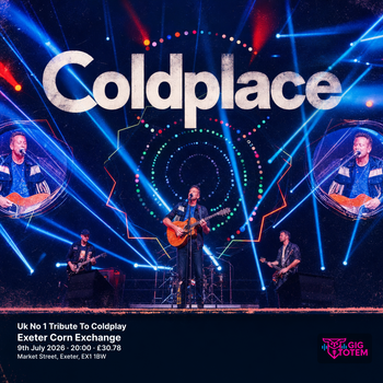 Coldplace - Uk No 1 Tribute To Coldplay Coldplace at Exeter Corn Exchange on 9 July 2026 gig poster