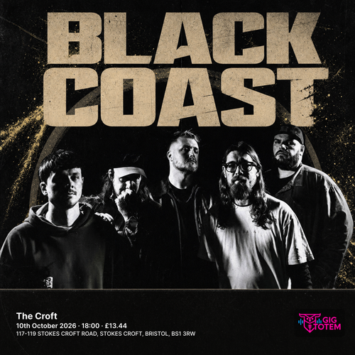 BLACK COAST at The Croft on 10 October 2026 gig poster