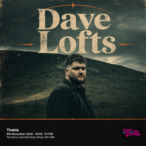 Dave Lofts at Thekla on 8 November 2026 gig poster