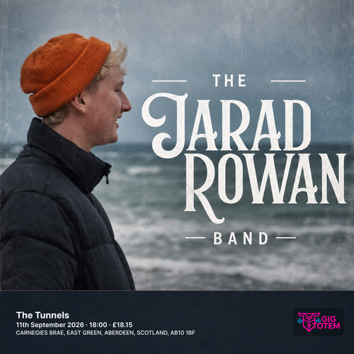 The Jarad Rowan Band at The Tunnels on 11 September 2026 gig poster