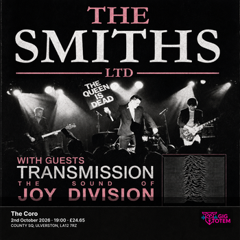 The Smiths LTD + Transmission at The Coro on 2 October 2026 gig poster